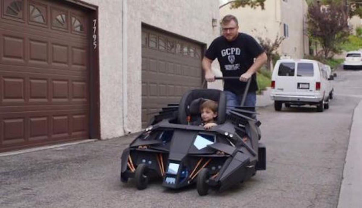 Some Lucky Kid Got A Batmobile Baby Stroller To Fight Crime In - Airows