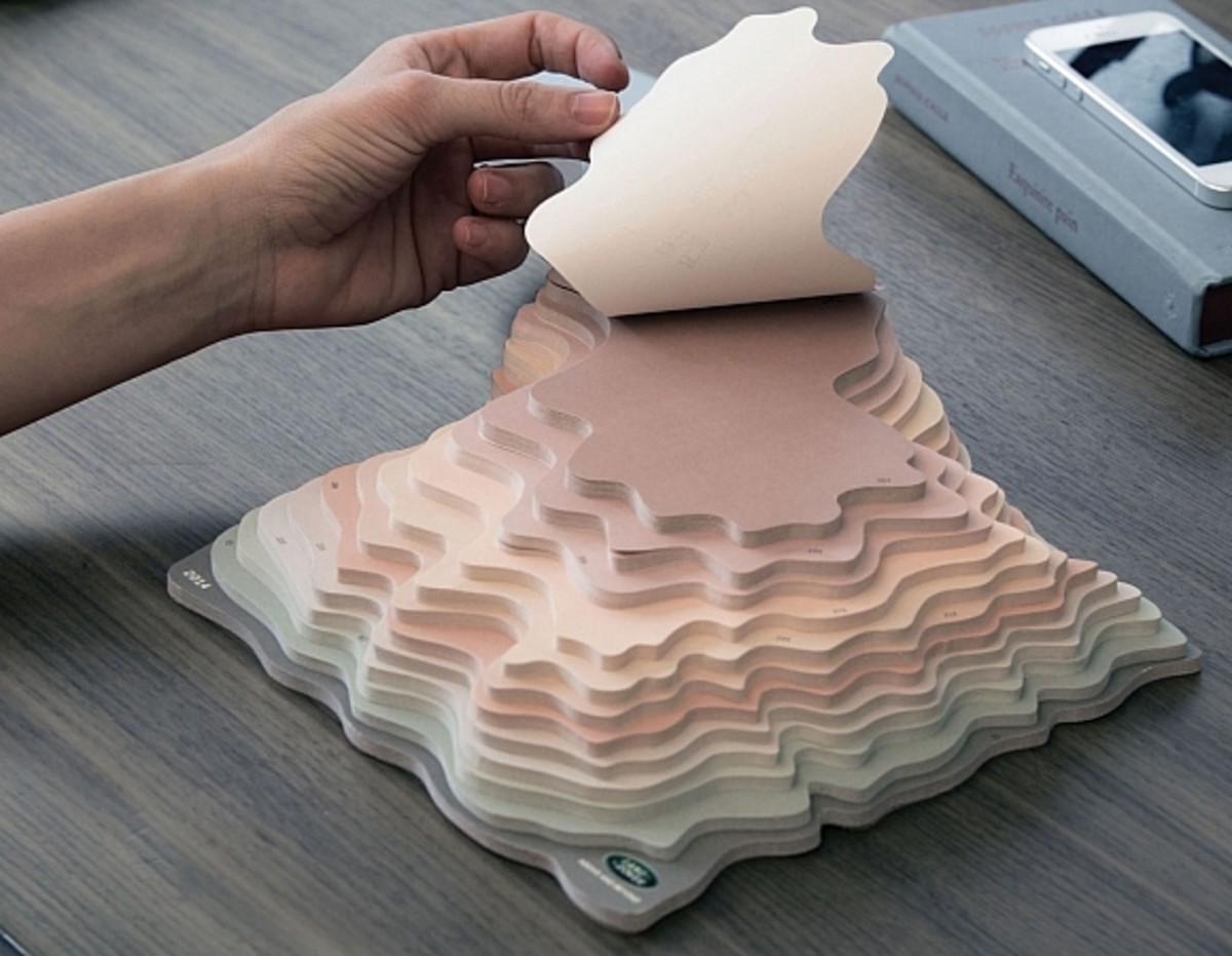 An Awesome 3D Topographic Calendar From Land Rover Airows