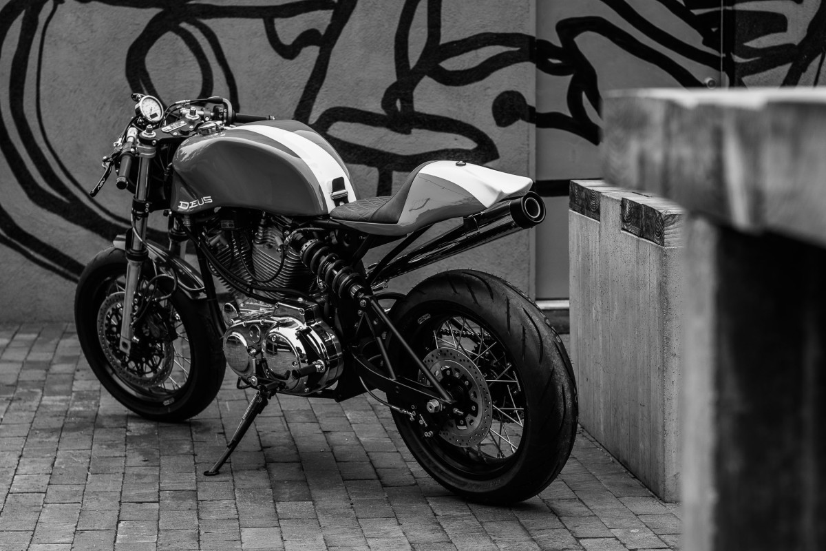  Deus Customs  Seriously Hot Rodded This Custom  Harley Caf  