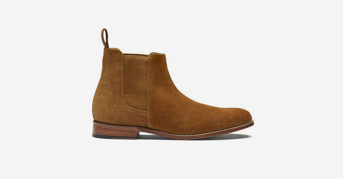 Get 50% Off Grenson's Snuff Suede Chelsea Boots - Airows