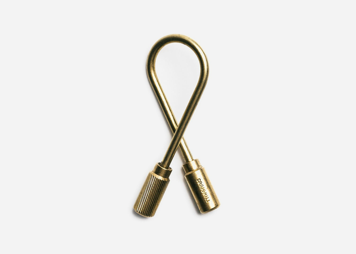 This Helix-Shaped Brass Keyring Is a Daily Design Joy - Airows