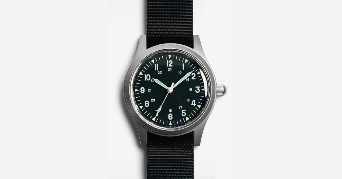 This Minimalist Military Watch Is a Steal at Under $200  