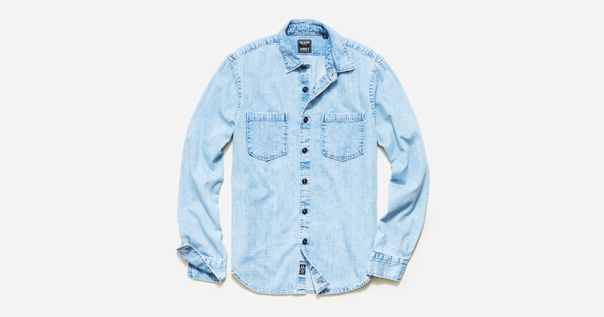 indigo overshirt