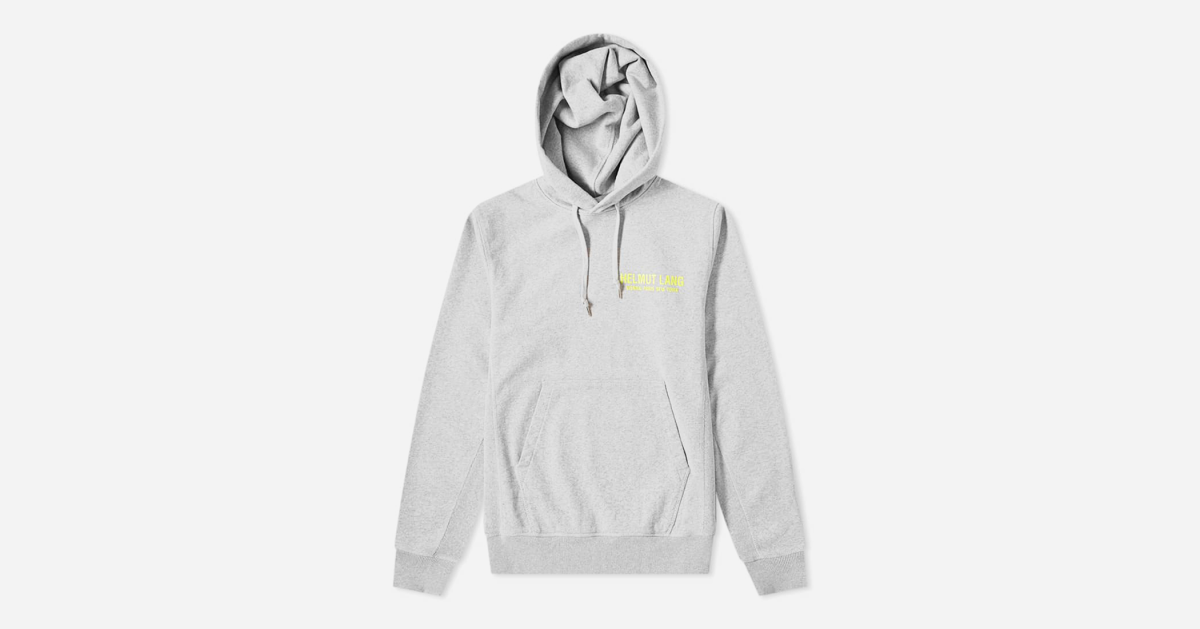 grey helmut lang hoodie
