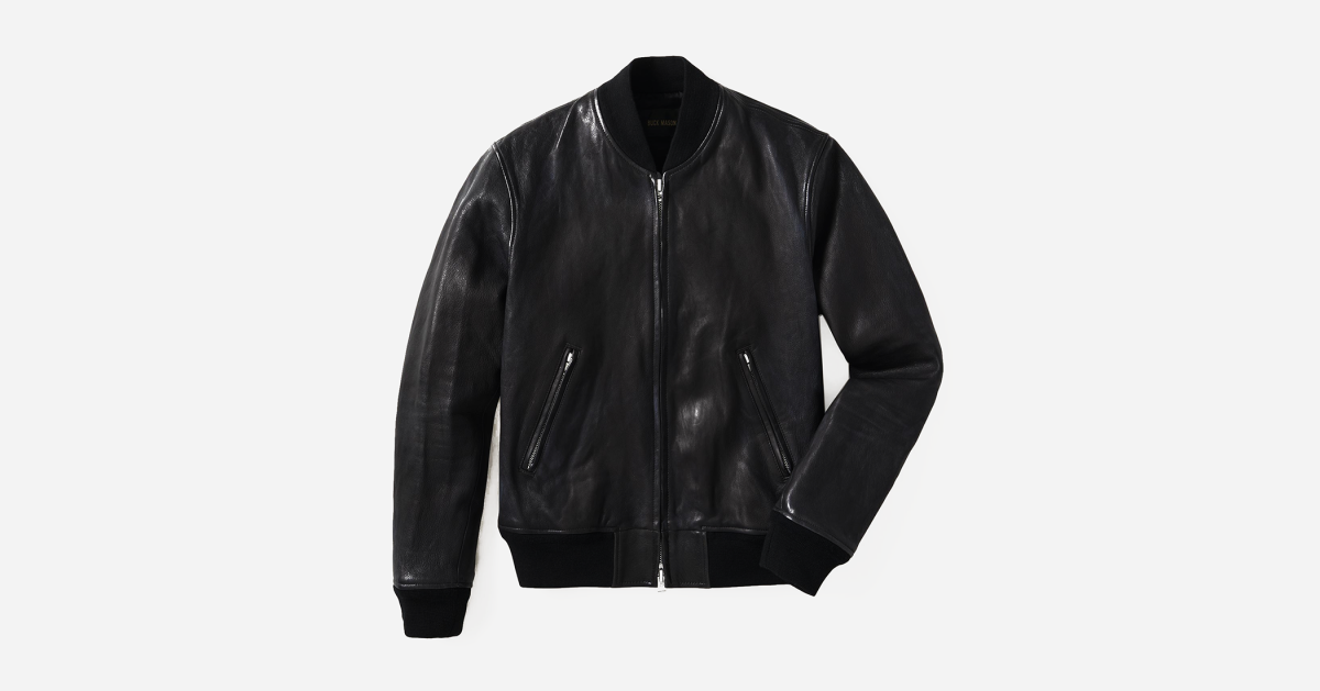 An Affordable Leather Bomber Jacket Arrives - Airows