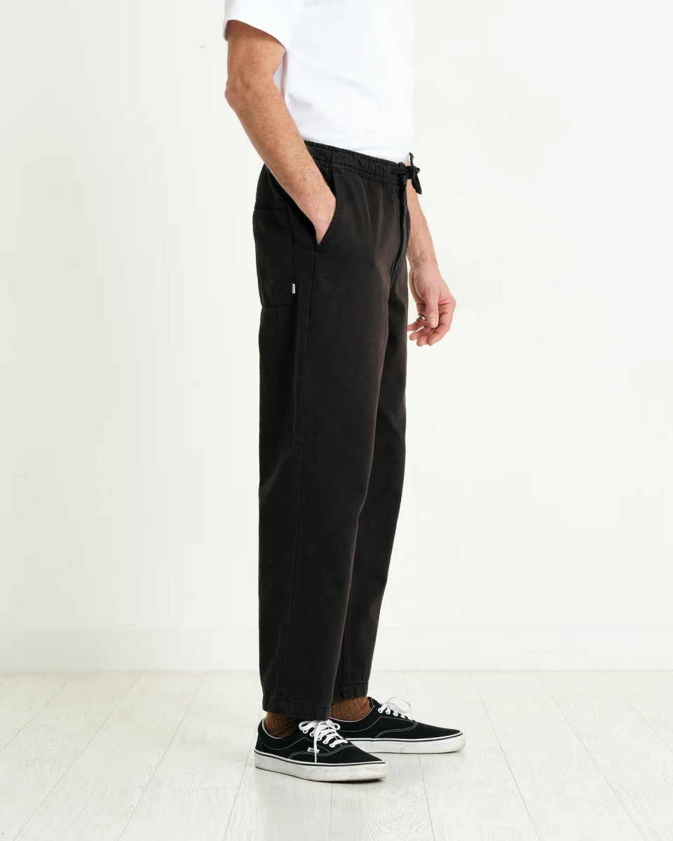 Kurt - Navy Organic Cotton Trousers | Wax London